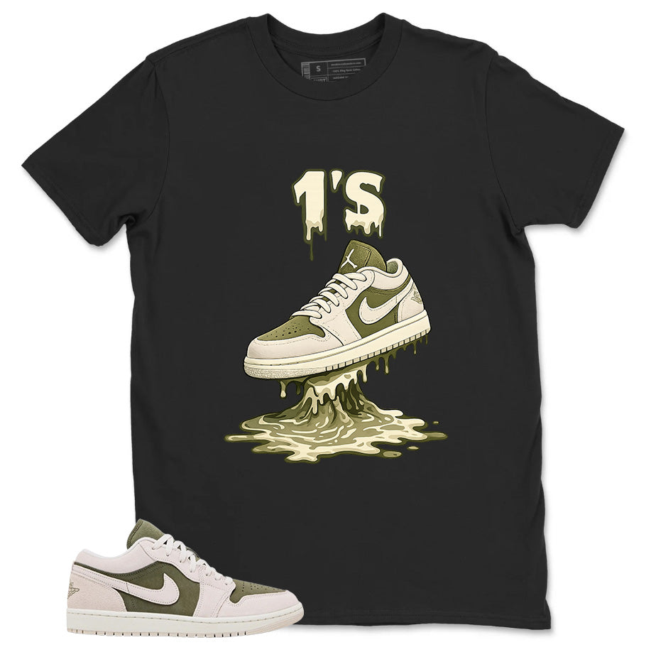 Green Medium Olive 1s Zadago Shirt 1's Dripping Graphic