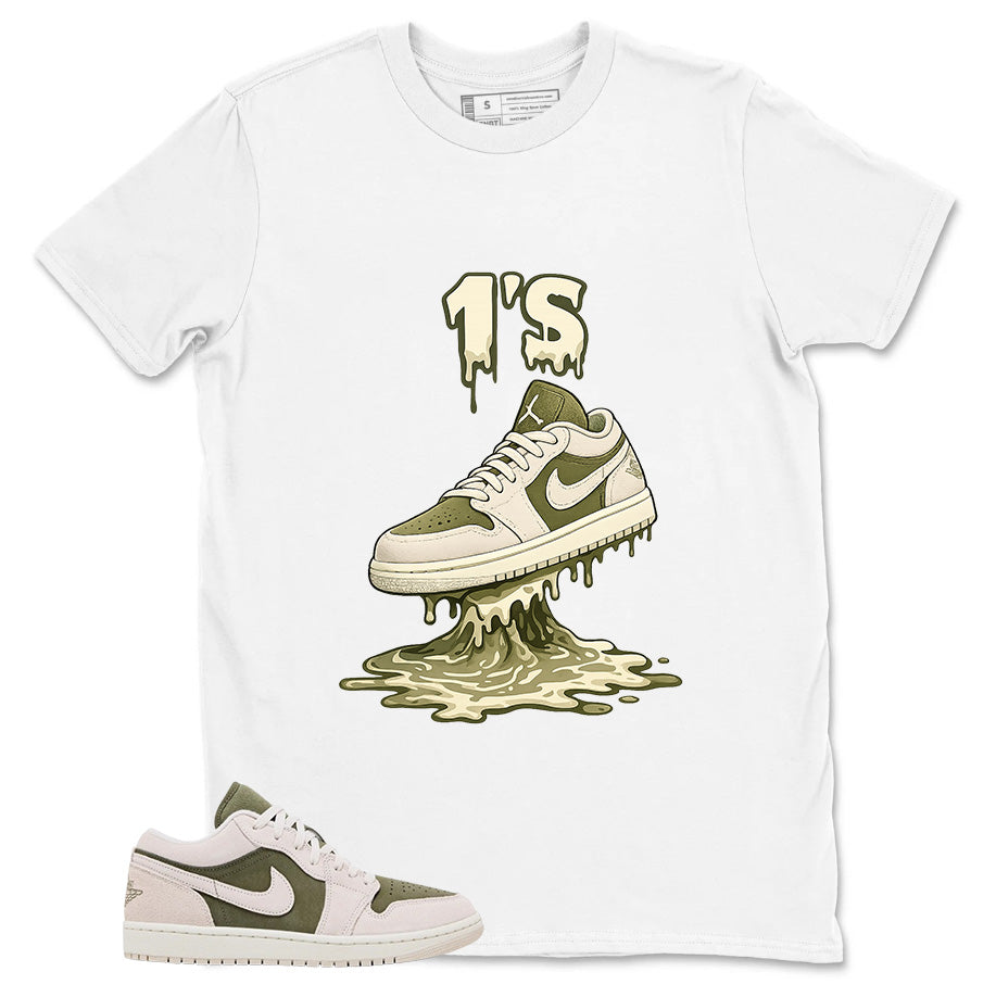 Green Medium Olive 1s Zadago Shirt 1's Dripping Graphic
