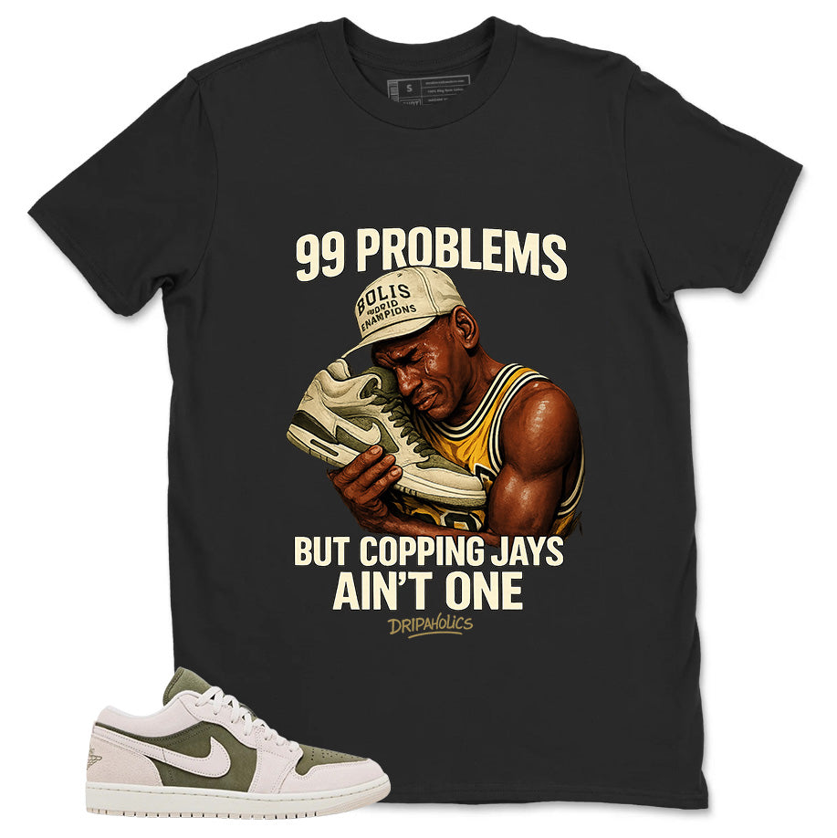 Green Medium Olive 1s Zadago Shirt 99 Problems Graphic