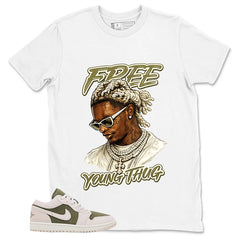 Green Medium Olive 1s Zadago Shirt Free Young Thug Graphic