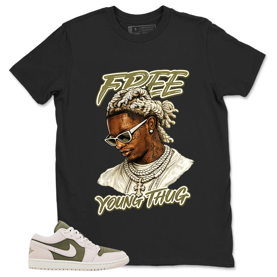 Green Medium Olive 1s Zadago Shirt Free Young Thug Graphic
