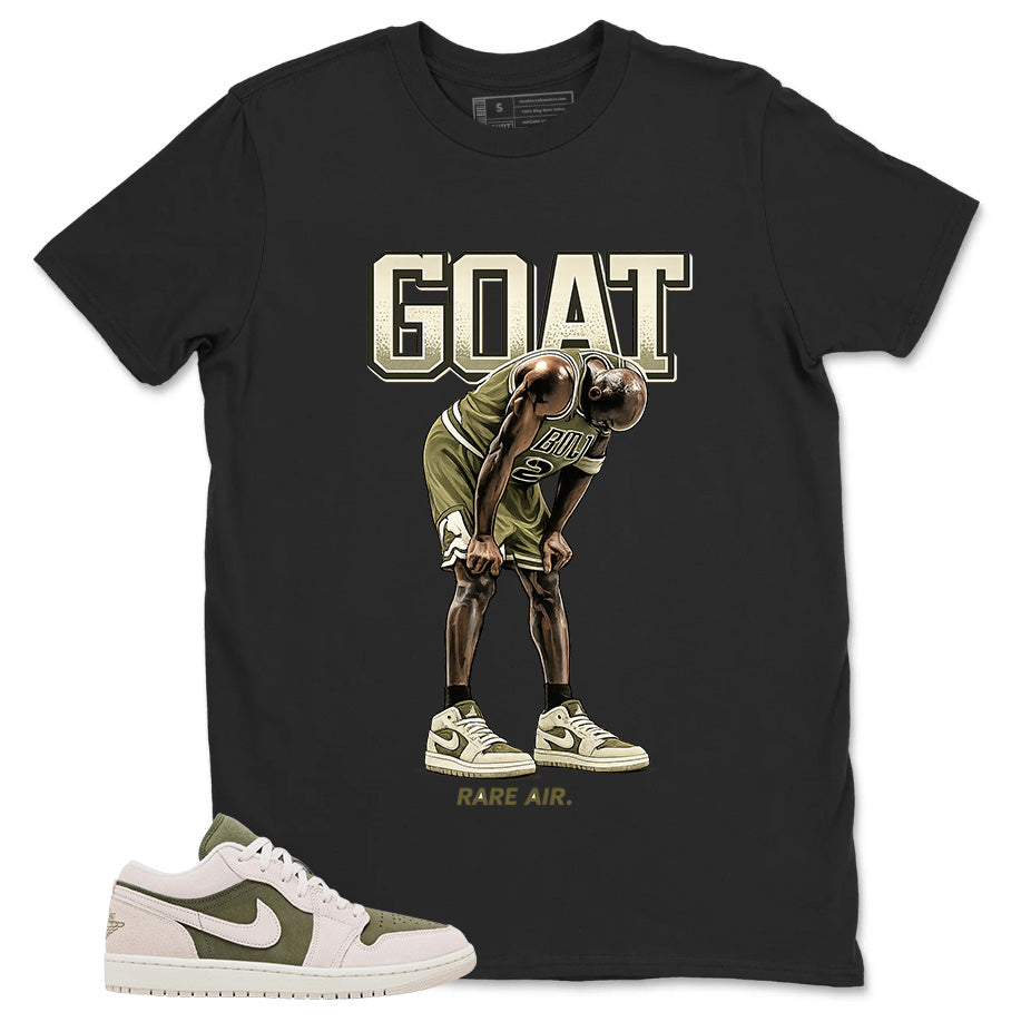 Green Medium Olive 1s Zadago Shirt Goat Rare Air Graphic