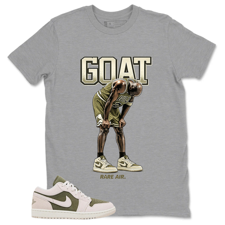 Green Medium Olive 1s Zadago Shirt Goat Rare Air Graphic