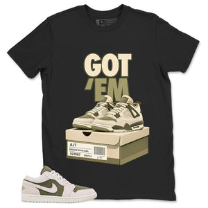 Green Medium Olive 1s Zadago Shirt Got Em Sneaker Graphic