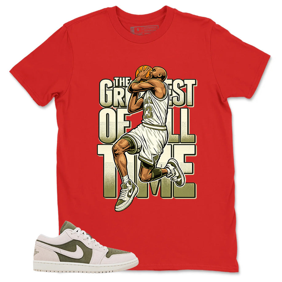 Green Medium Olive 1s Zadago Shirt Greatest Of All Time Graphic