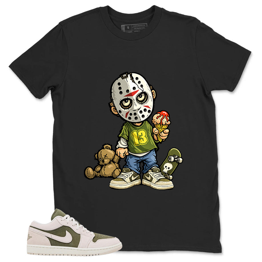 Green Medium Olive 1s Zadago Shirt Little Jason Graphic