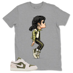 Green Medium Olive 1s Zadago Shirt M.Jackson Tiptoe Graphic