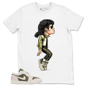 Green Medium Olive 1s Zadago Shirt M.Jackson Tiptoe Graphic