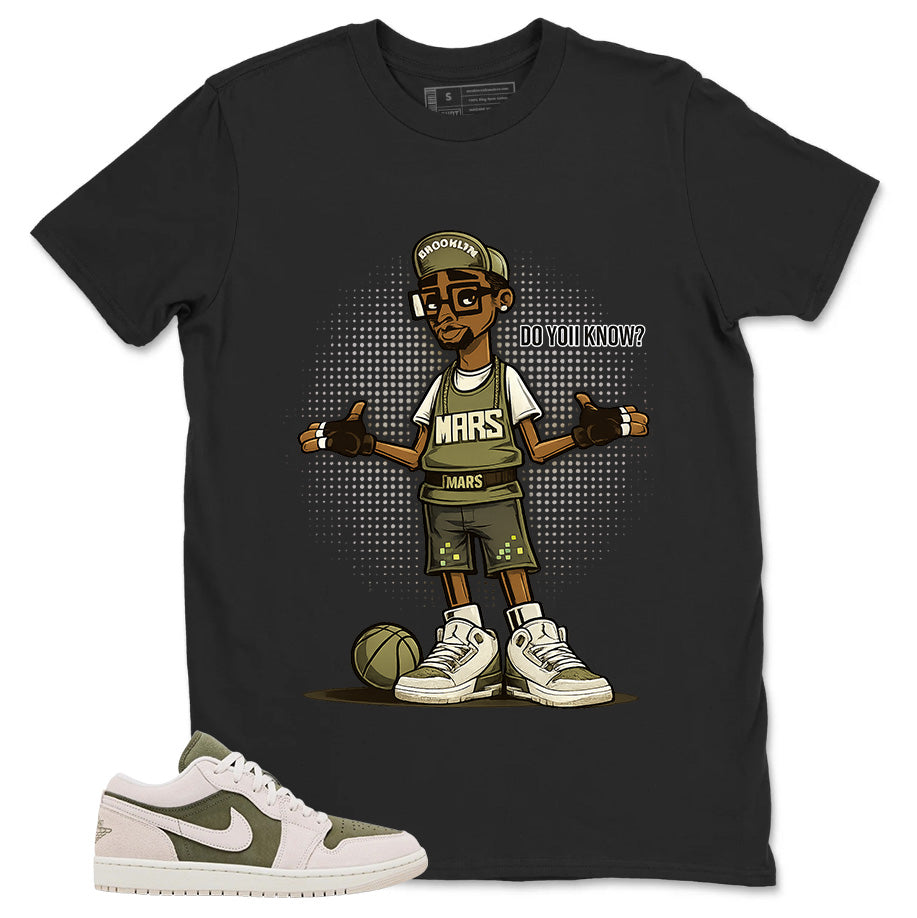 Green Medium Olive 1s Zadago Shirt Mars Blackmon Do You Know Graphic