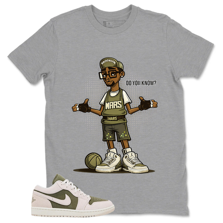 Green Medium Olive 1s Zadago Shirt Mars Blackmon Do You Know Graphic