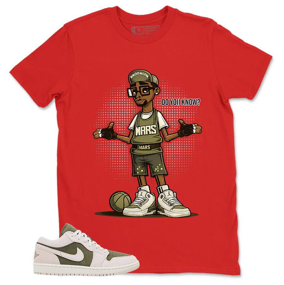 Green Medium Olive 1s Zadago Shirt Mars Blackmon Do You Know Graphic