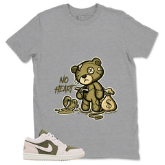 Green Medium Olive 1s Zadago Shirt No Hearts Graphic