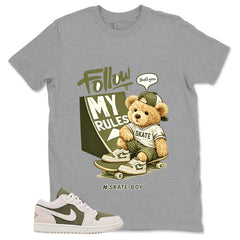 Green Medium Olive 1s Zadago Shirt Skate Boy Graphic