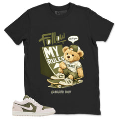 Green Medium Olive 1s Zadago Shirt Skate Boy Graphic