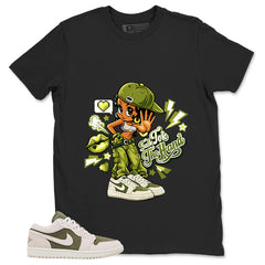 Green Medium Olive 1s Zadago Shirt Talk To The Hand Graphic