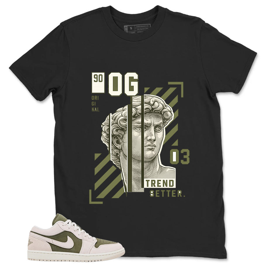 Green Medium Olive 1s Zadago Shirt Trend Setter Graphic