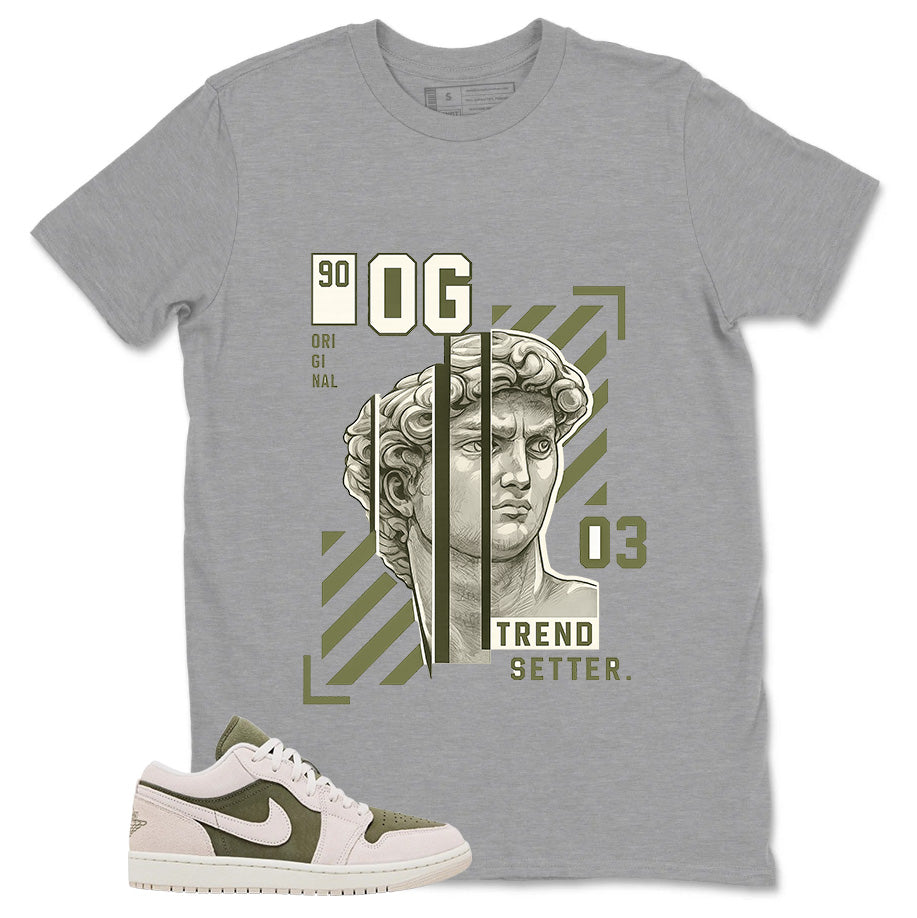 Green Medium Olive 1s Zadago Shirt Trend Setter Graphic