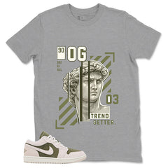 Green Medium Olive 1s Zadago Shirt Trend Setter Graphic