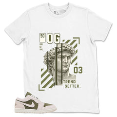 Green Medium Olive 1s Zadago Shirt Trend Setter Graphic