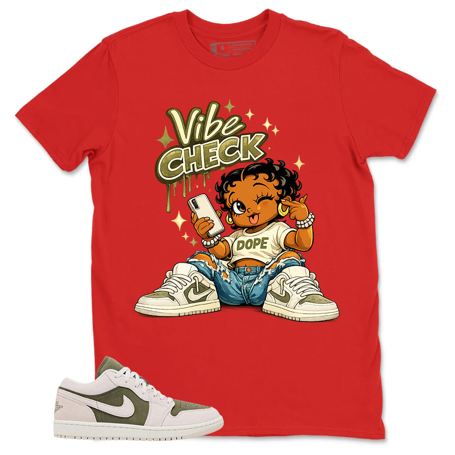 Green Medium Olive 1s Zadago Shirt Vibe Check Graphic