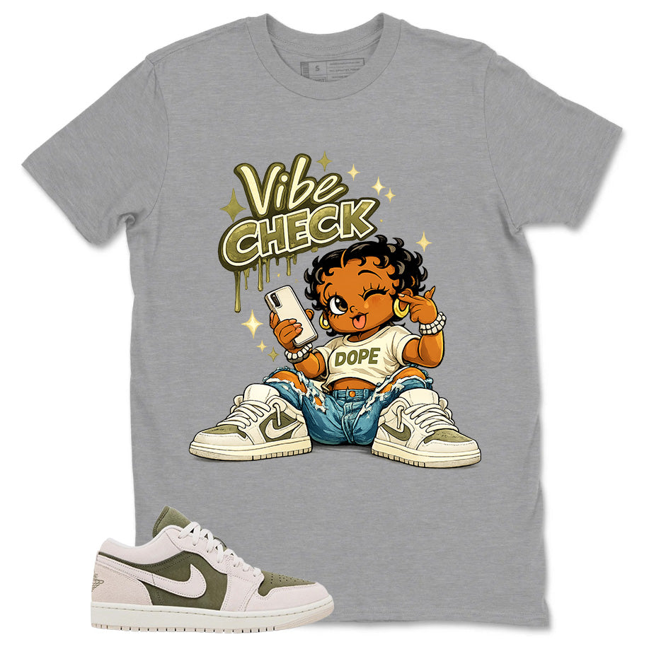 Green Medium Olive 1s Zadago Shirt Vibe Check Graphic