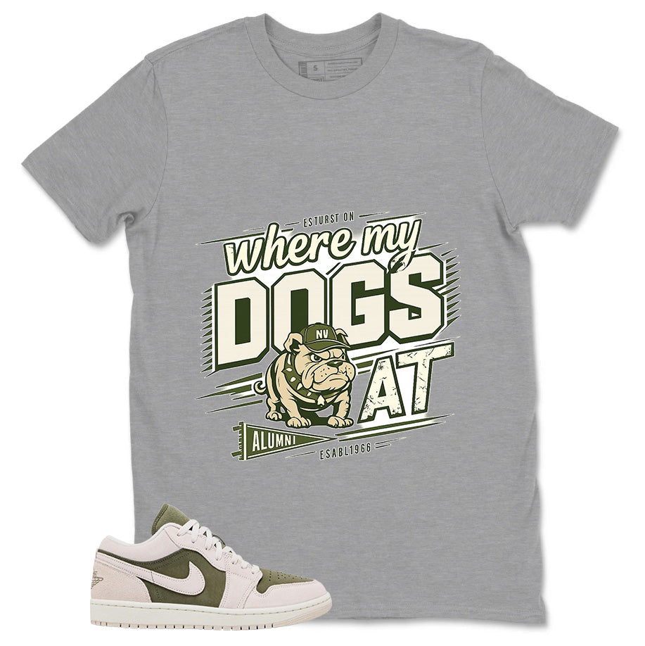 Green Medium Olive 1s Zadago Shirt Where My Dogs At Graphic