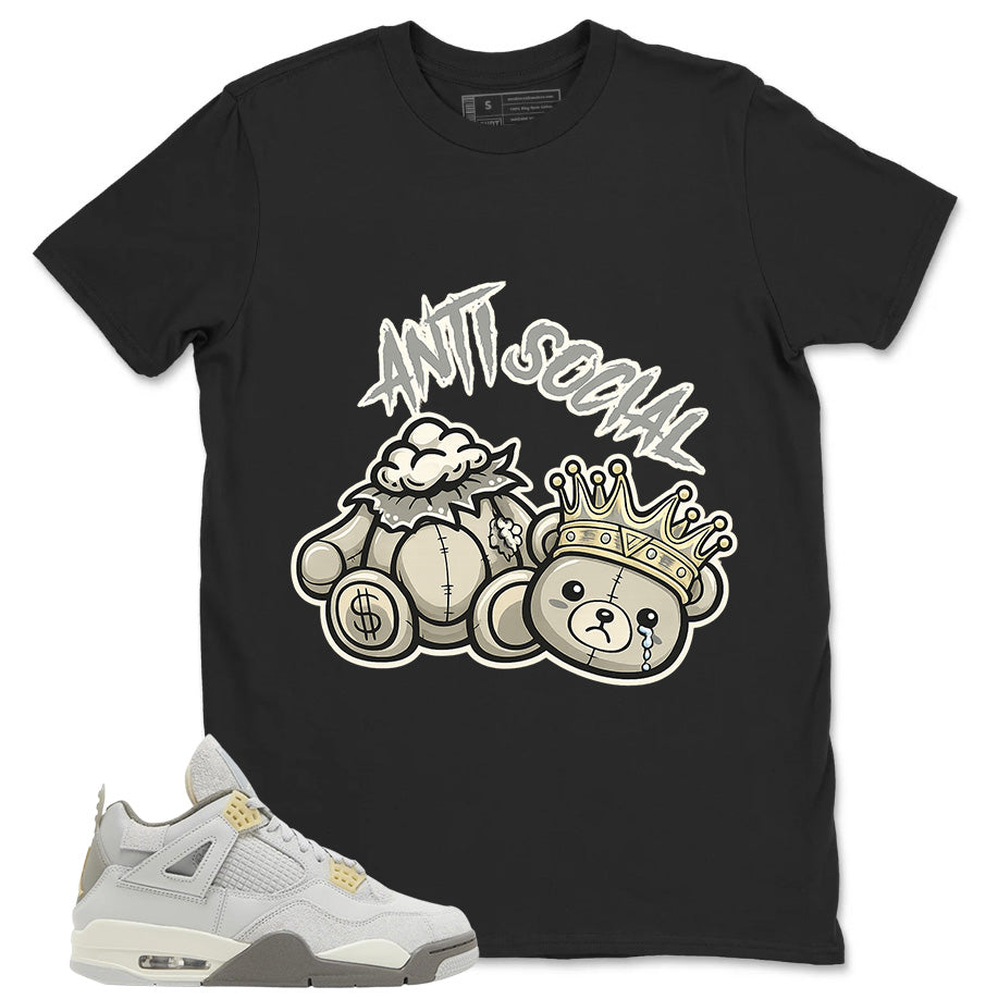 Grey Photon Dust 4s Zadago Shirt Anti Social Graphic