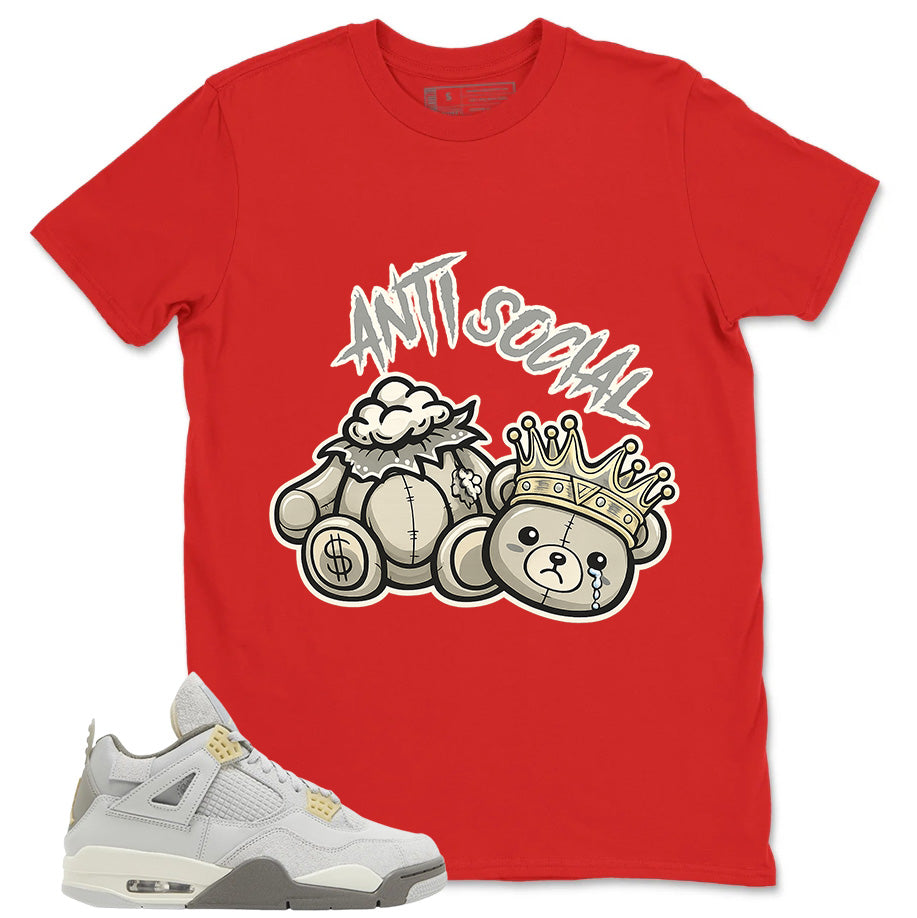 Grey Photon Dust 4s Zadago Shirt Anti Social Graphic
