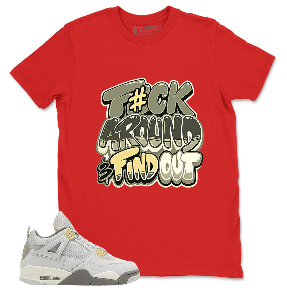 Grey Photon Dust 4s Zadago Shirt Fck Around Find Out Graphic