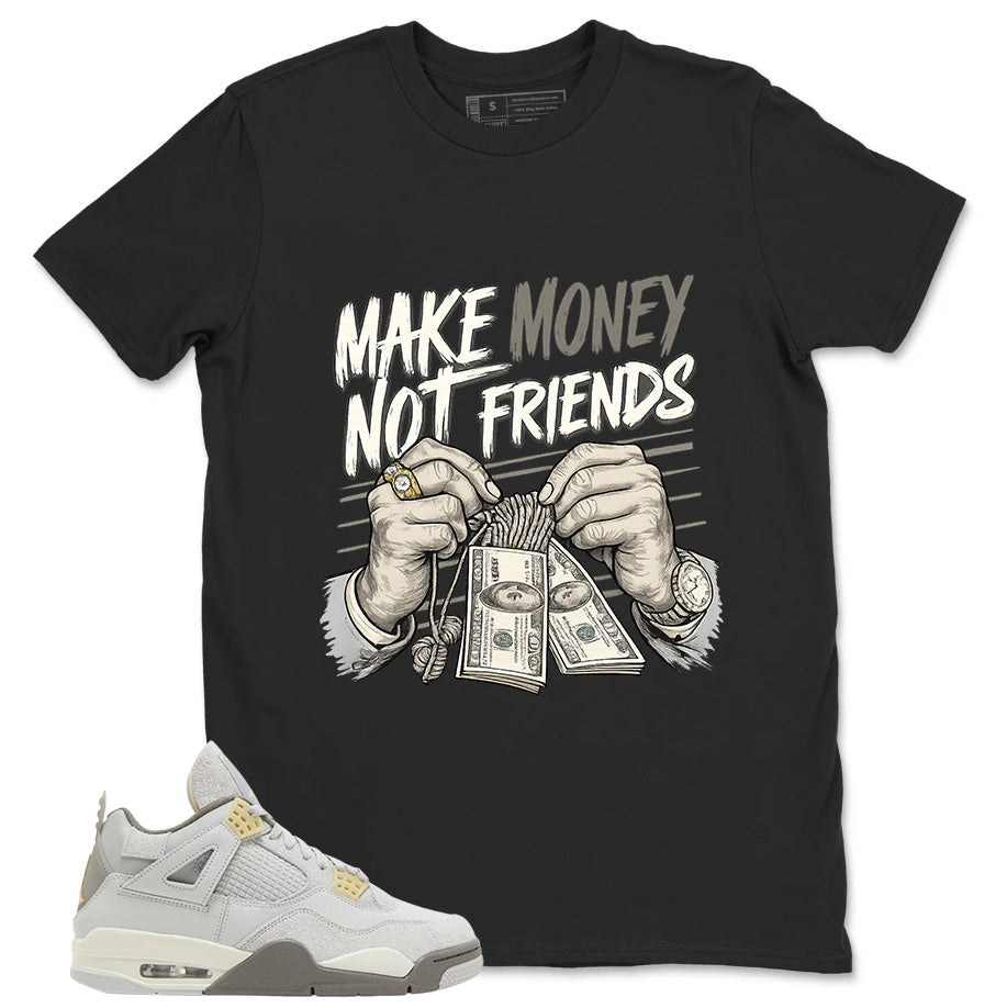 Grey Photon Dust 4s Zadago Shirt Make Money Not Friend Graphic