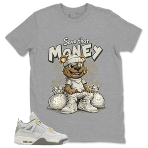 Grey Photon Dust 4s Zadago Shirt Save That Money Graphic