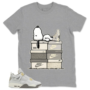 Grey Photon Dust 4s Zadago Shirt Snoopy Chillin' Graphic