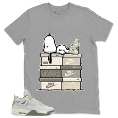 Grey Photon Dust 4s Zadago Shirt Snoopy Chillin' Graphic