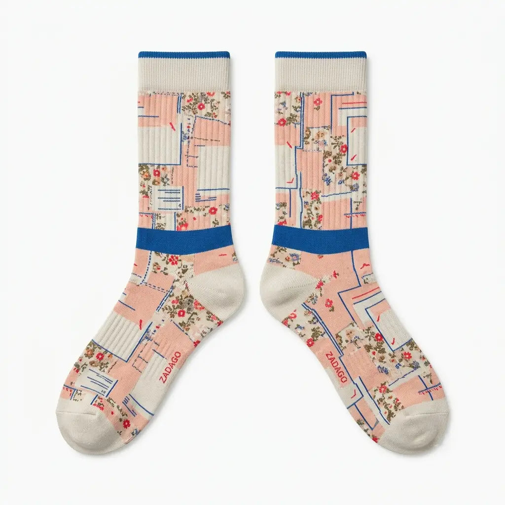 Guava Ice Socks – Union LA x Air Jordan 4 Retro Inspired Mid-Calf Unisex Crew Socks