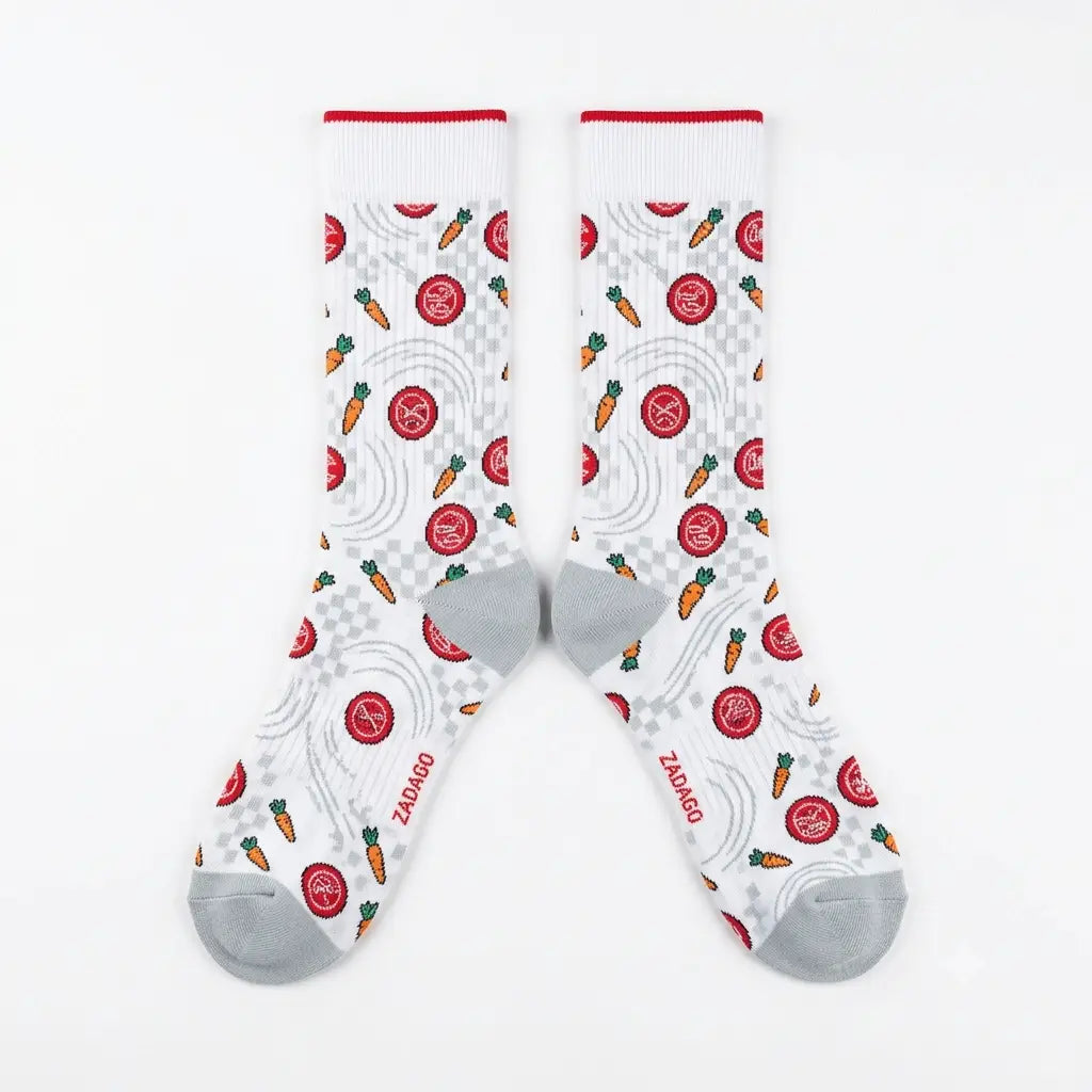 Hare Sneaker Match Socks – Air Jordan 7 Retro 2015 Hare Inspired Mid-Calf Crew Socks