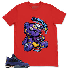 Heartless Shirt - Match Air Jordan 4 Retro Lakers