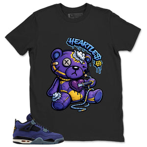 Heartless Shirt - Match Air Jordan 4 Retro Lakers