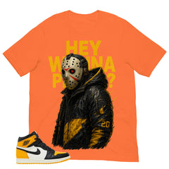 Hey Wanna Play Shirt - Match Air Jordan 1 Yellow Toe