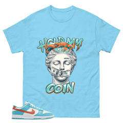 Hold My Coin Shirt - Match White Dunk Low Miami Dolphins