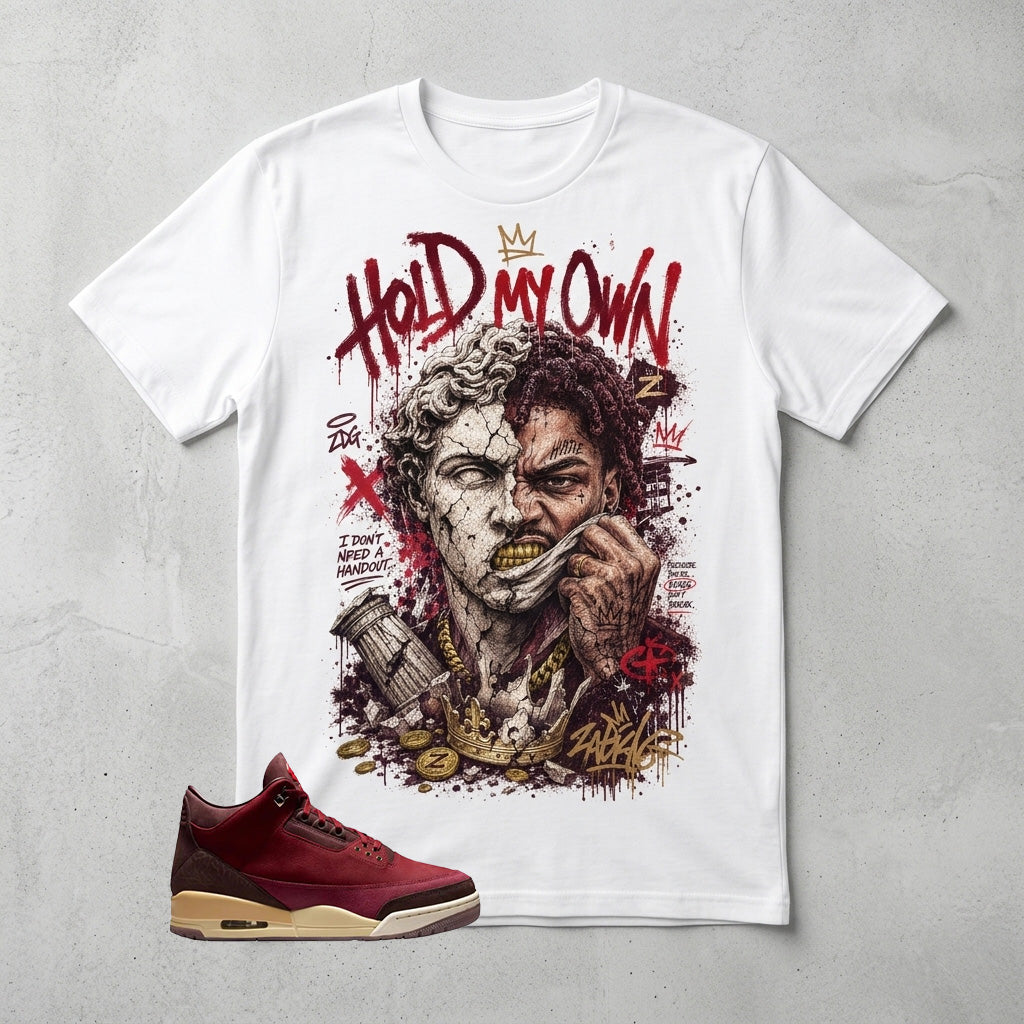 Hold My Own Graphic Tee - Shirt To Match Air Jordan 3 Bin23