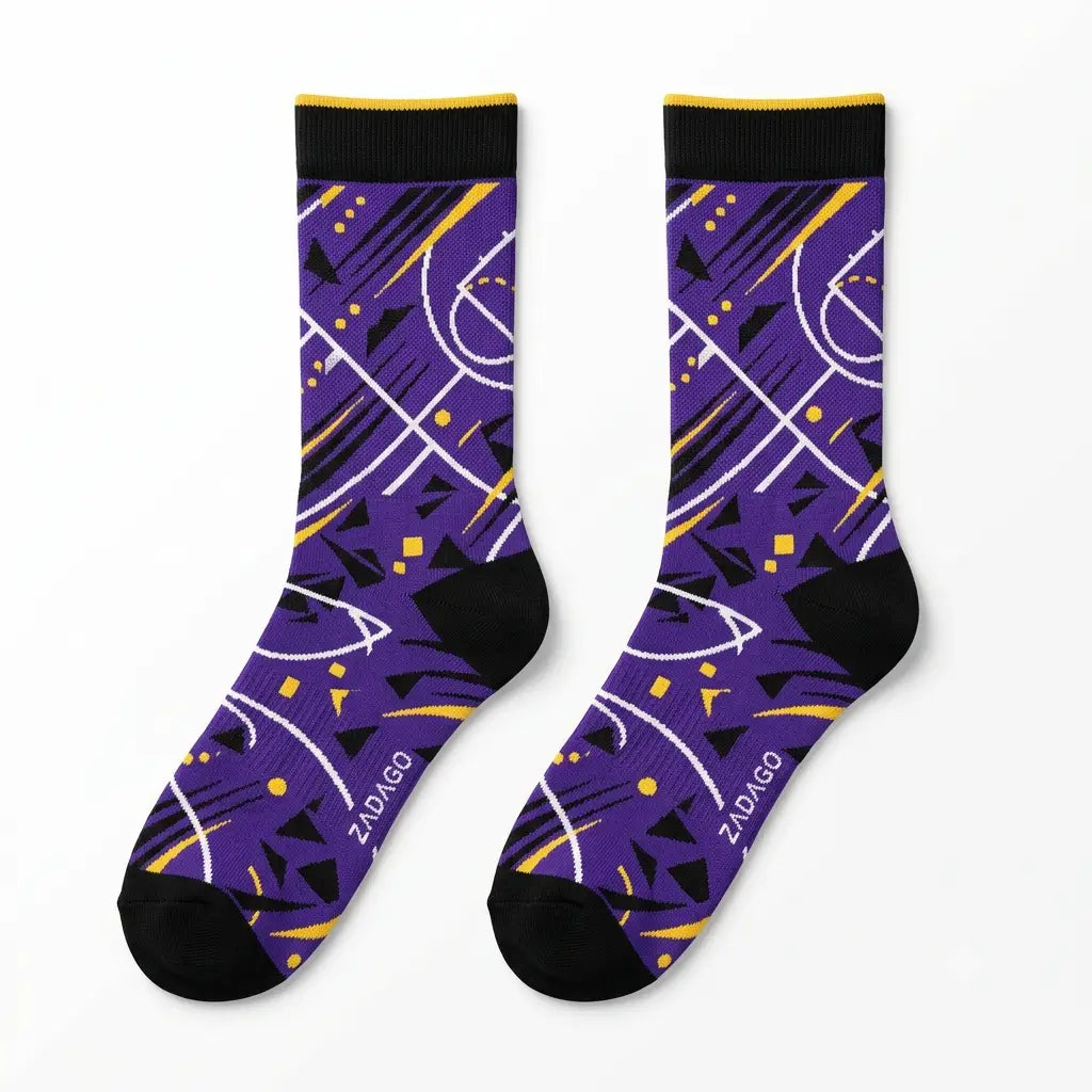 Home Team Sneaker Match Socks – LeBron Air Max 95 Inspired Mid-Calf Crew Socks