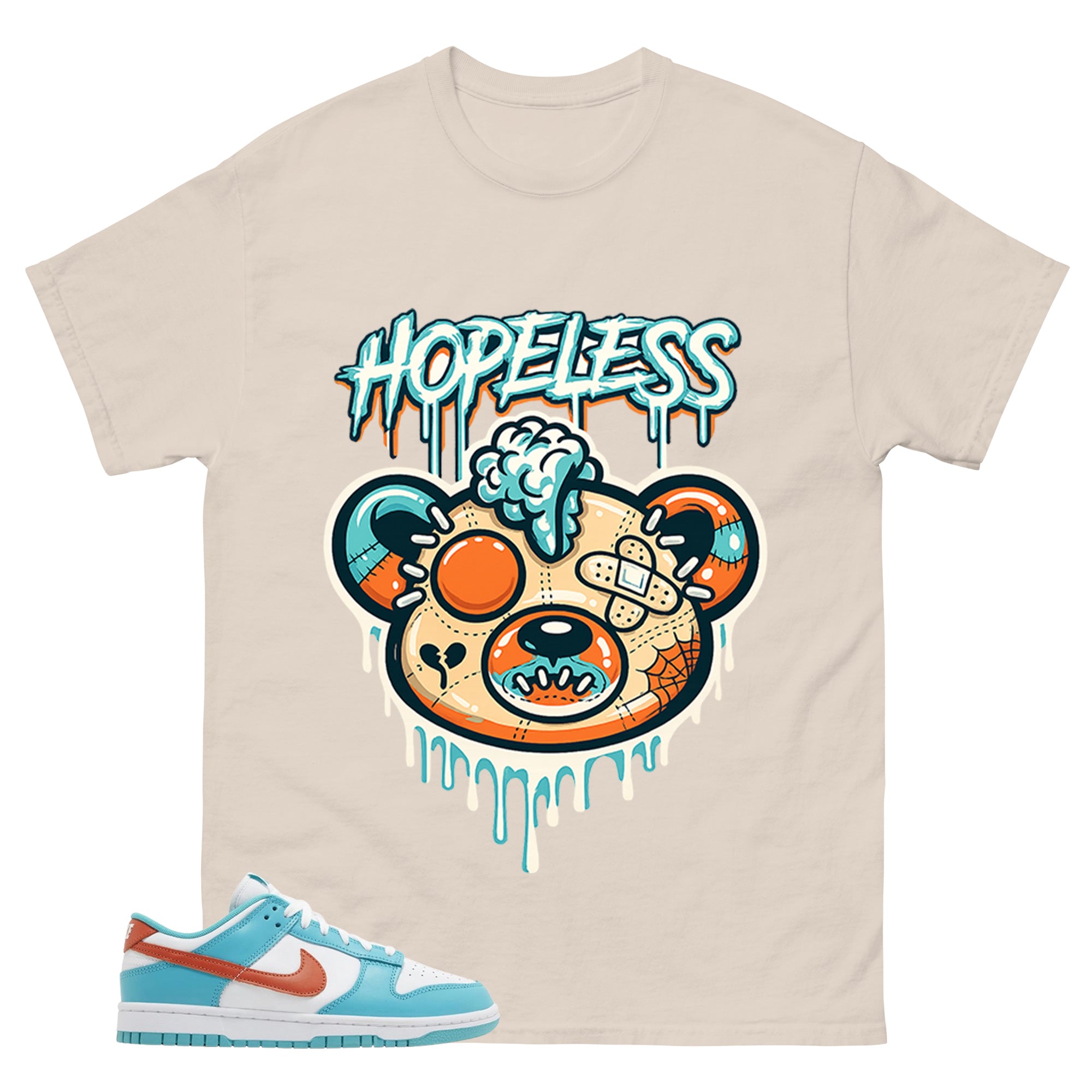 Hopeless Shirt - Match Green Dunk Low Miami Dolphins