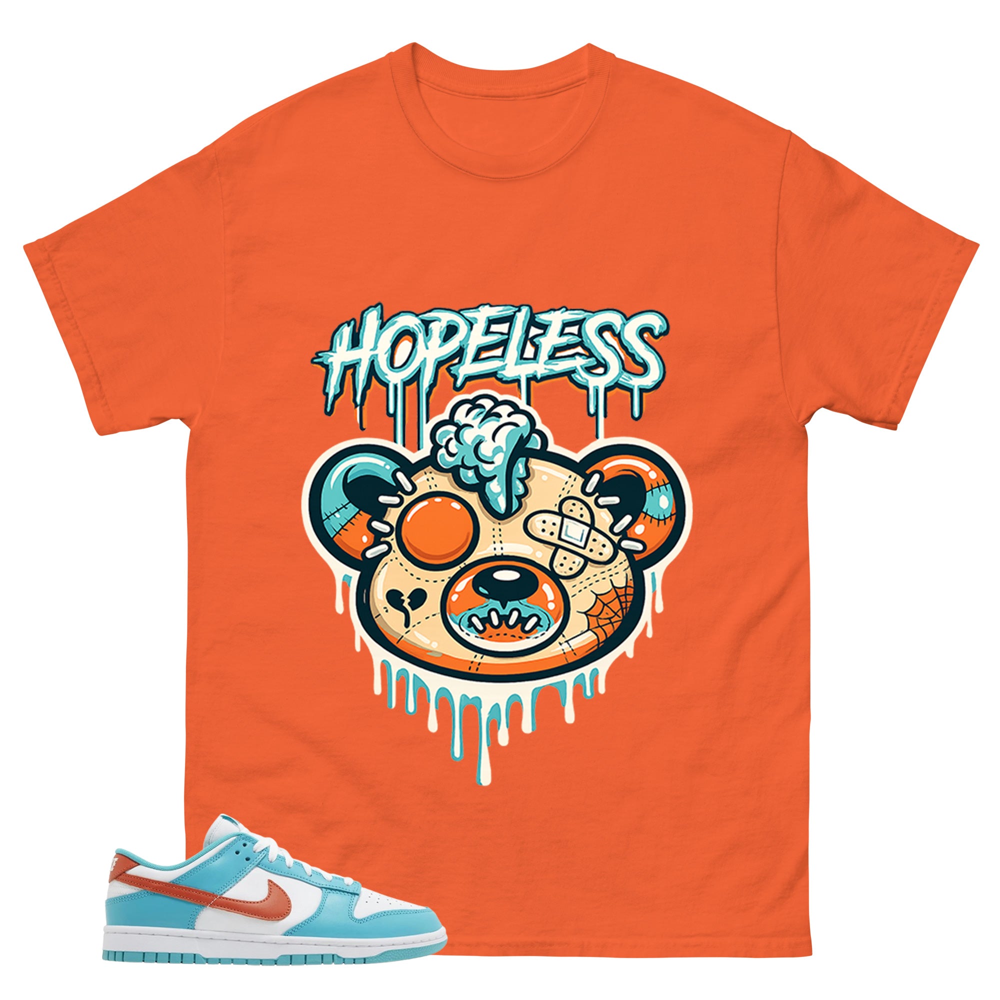 Hopeless Shirt - Match Green Dunk Low Miami Dolphins