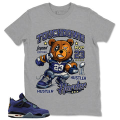 Hustle Harder Shirt - Match Air Jordan 4 Retro Lakers