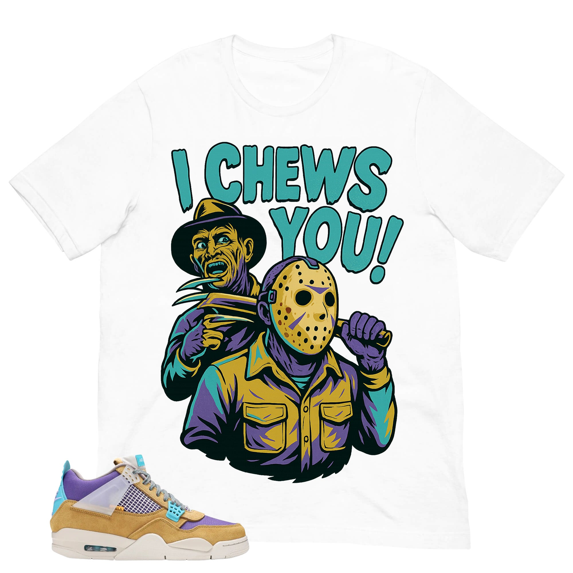 I Chews You Shirt - Match Union LA x Air Jordan 4 Desert Moss