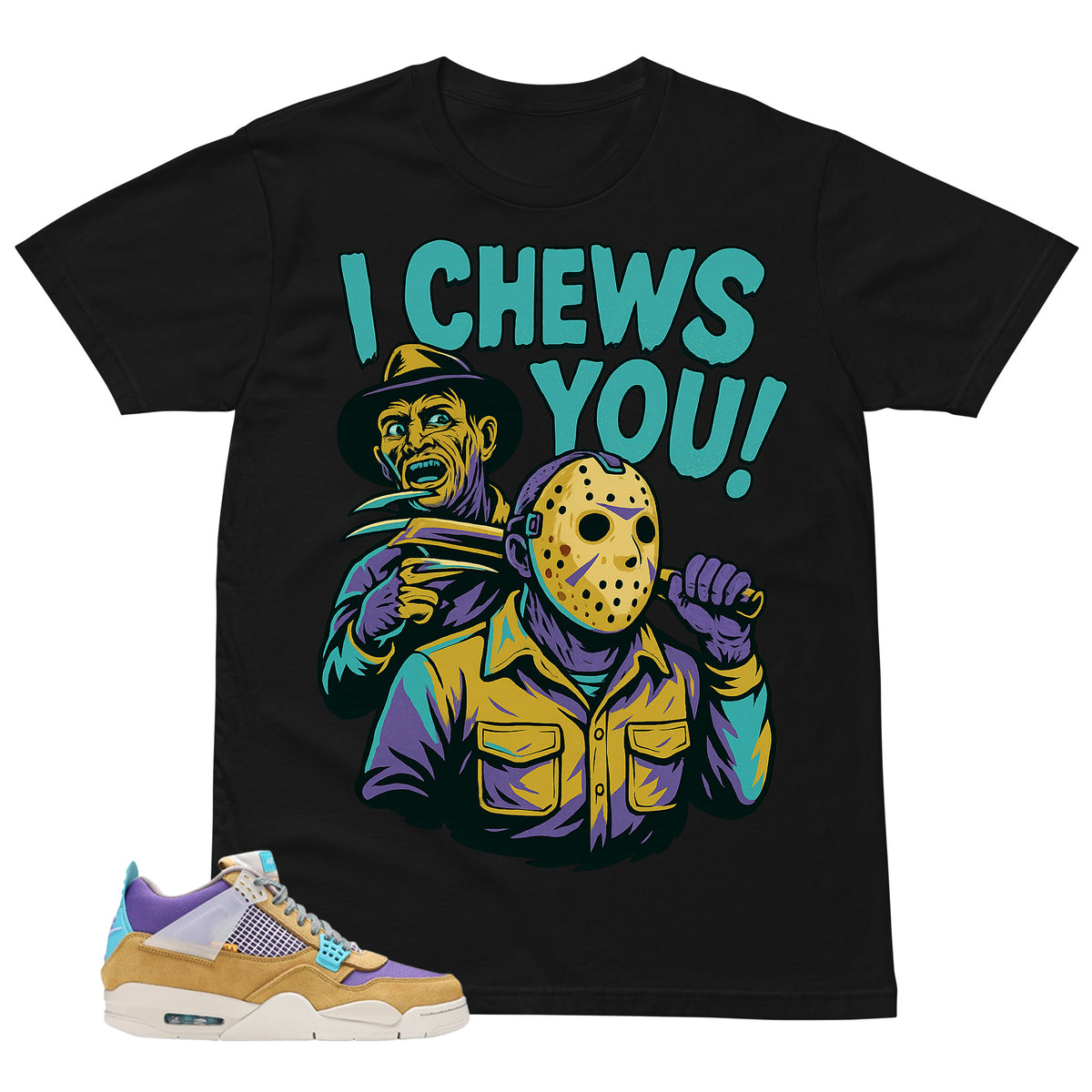 I Chews You Shirt - Match Union LA x Air Jordan 4 Desert Moss