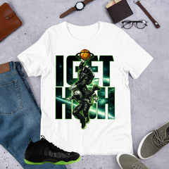 I Get High Shirt - Match Air Foamposite One Black Volt