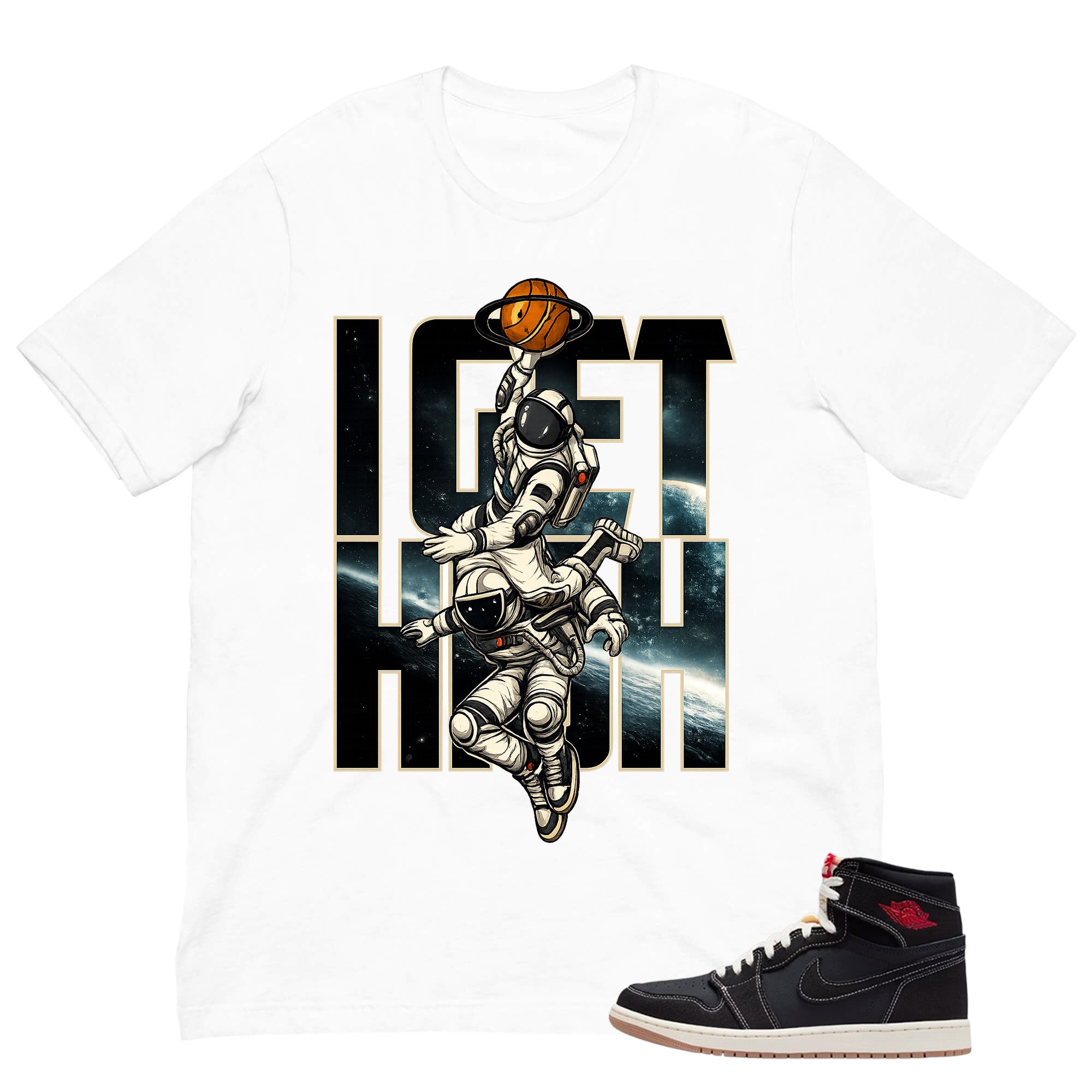 I Get High Shirt - Match Air Jordan 1 Flight Club