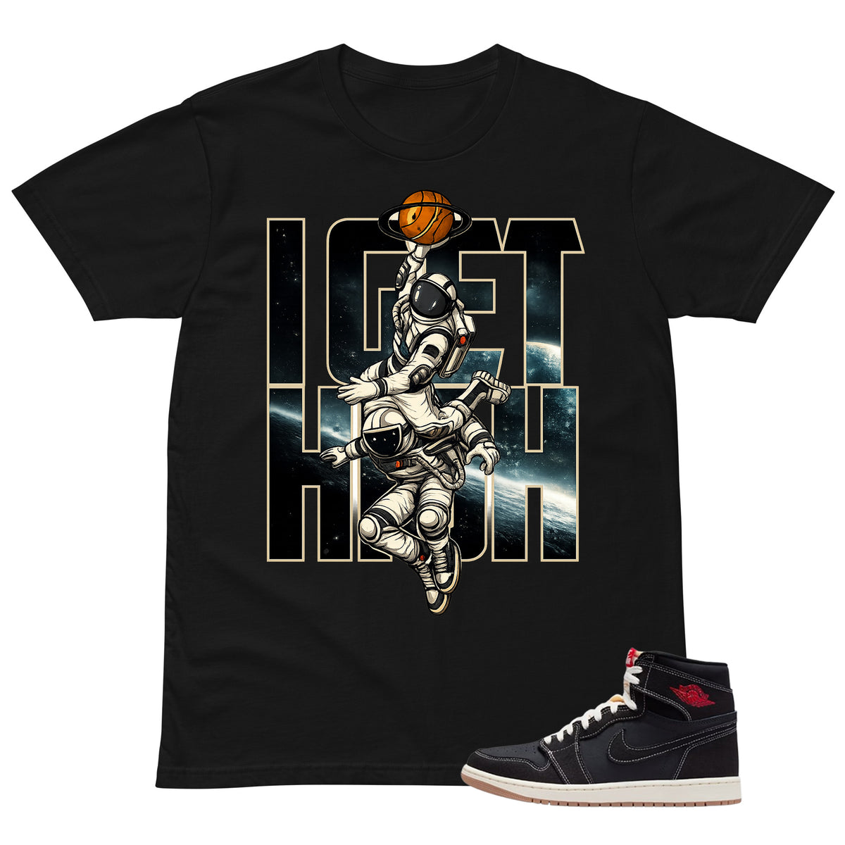 I Get High Shirt - Match Air Jordan 1 Flight Club