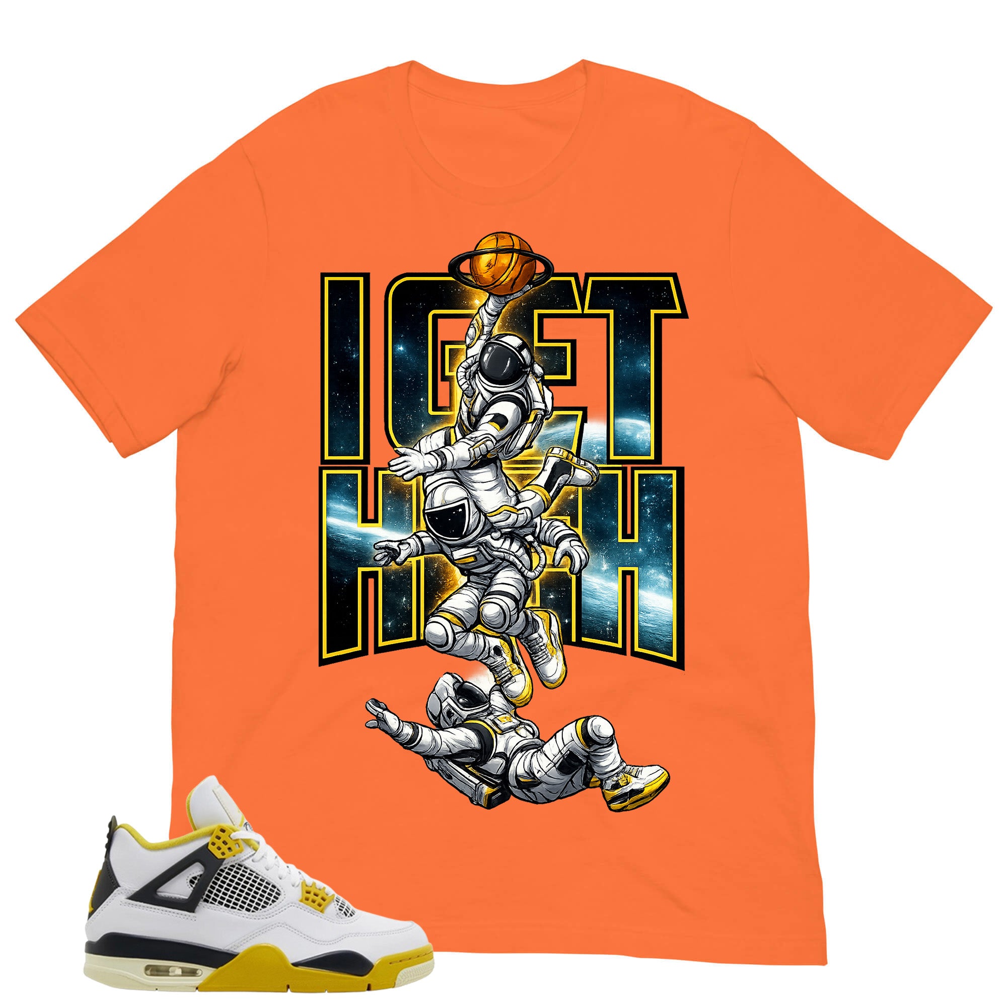 I Get High Shirt - Match Air Jordan 4 Vivid Sulfur